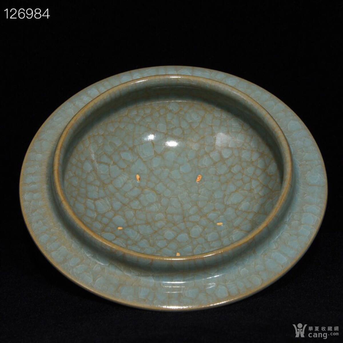 仿古工艺品 瓷器 汝窑冰裂纹盖碗   藏品描述 藏品展示 报价记录 服务