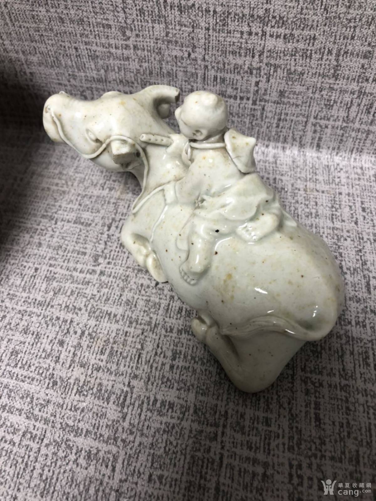 清代德化窑牧童骑牛