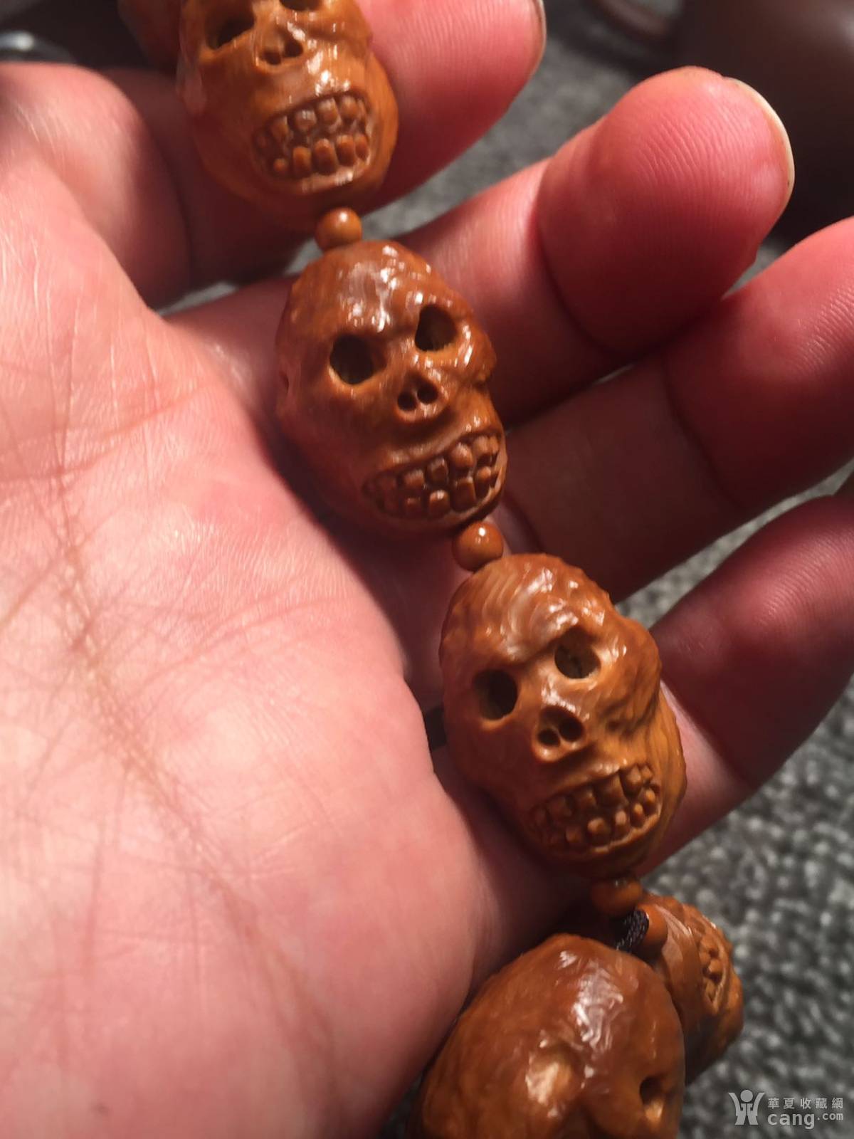 铁核手串骷髅王 - 核雕 - 杂项 - 华夏收藏网