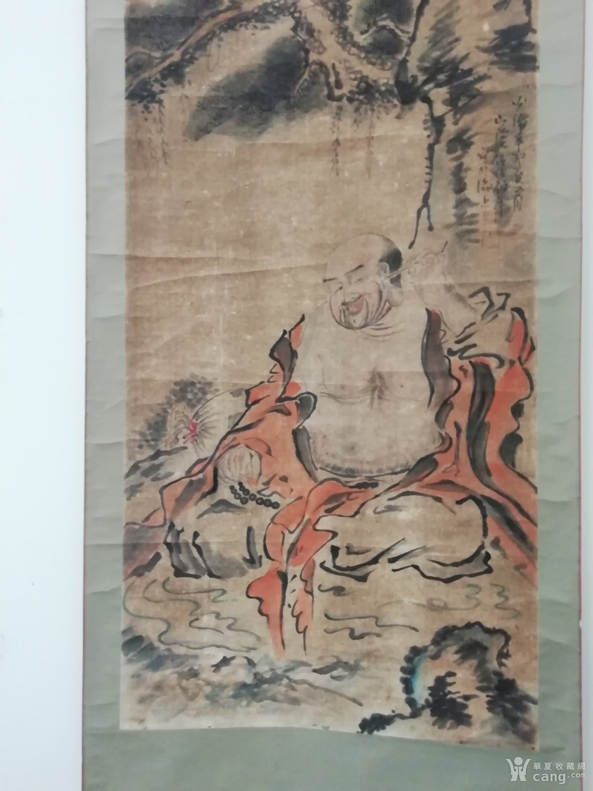 老画,布袋和尚图
