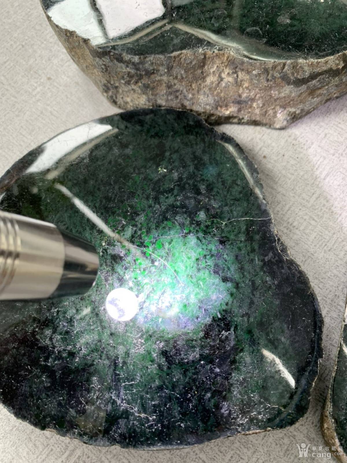 翡翠原石45(伴生矿角闪石质黑玉)