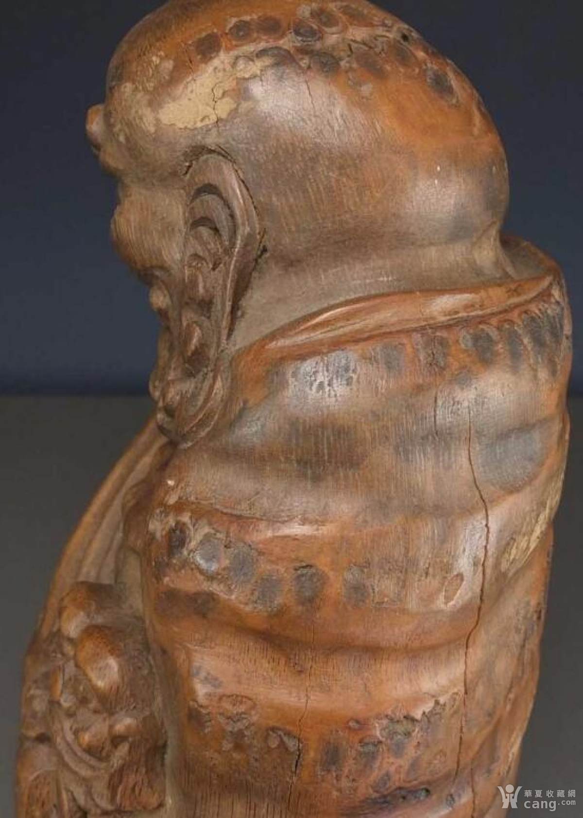 清代_*竹根雕*__达摩佛塑像_(一尊 )