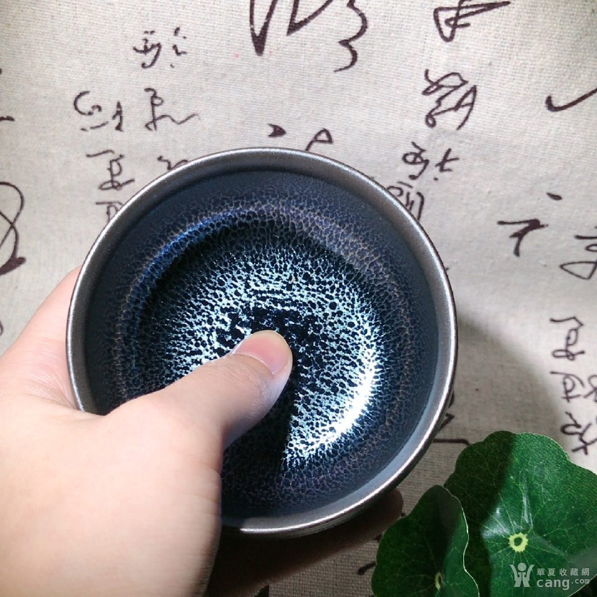 祥麟建盏,周祥麟器型:禅定纹理:蓝麒麟