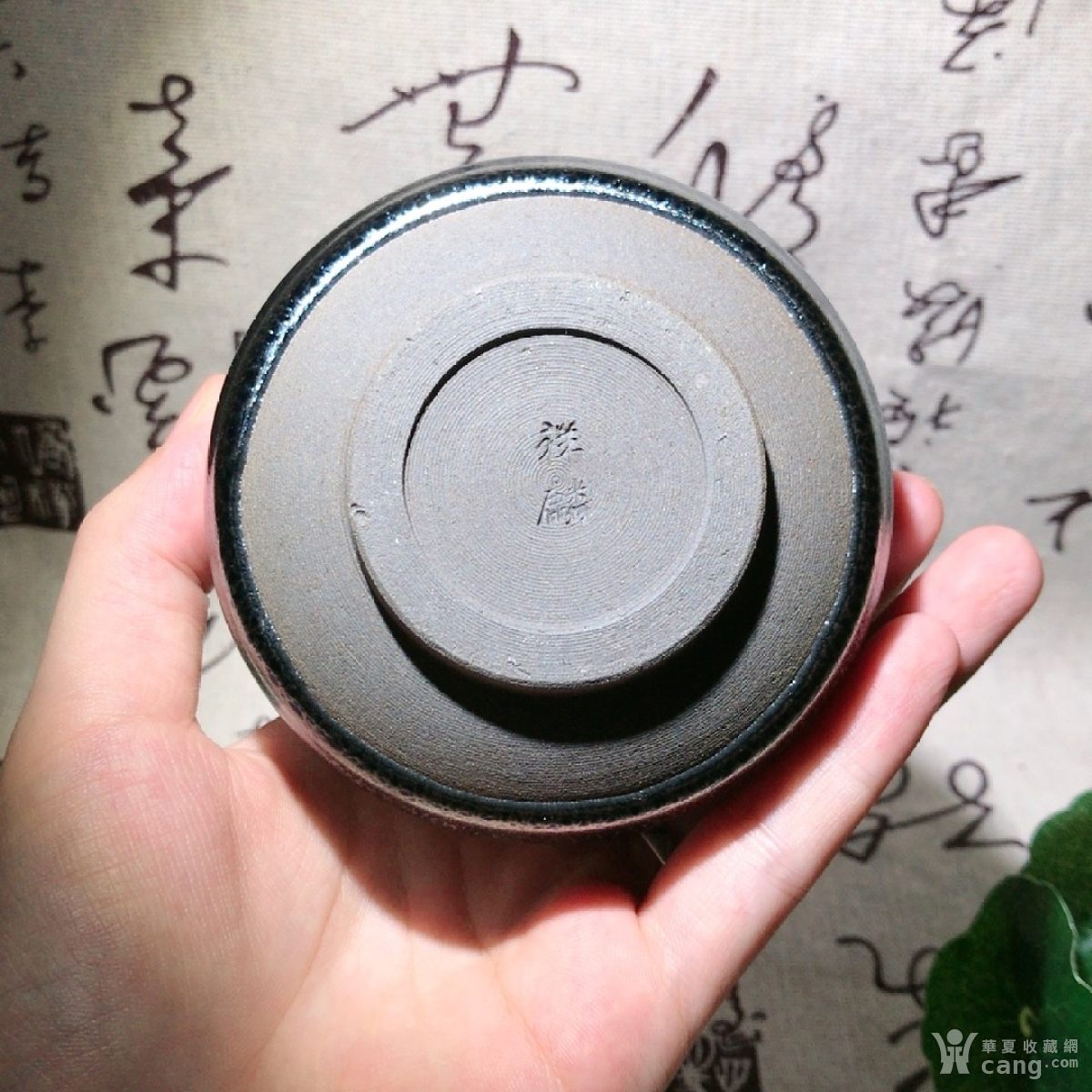 祥麟建盏,周祥麟器型:禅定纹理:蓝麒麟
