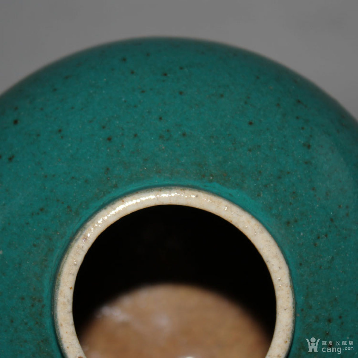 仿古工艺品 瓷器 孔雀蓝釉窑变罐
