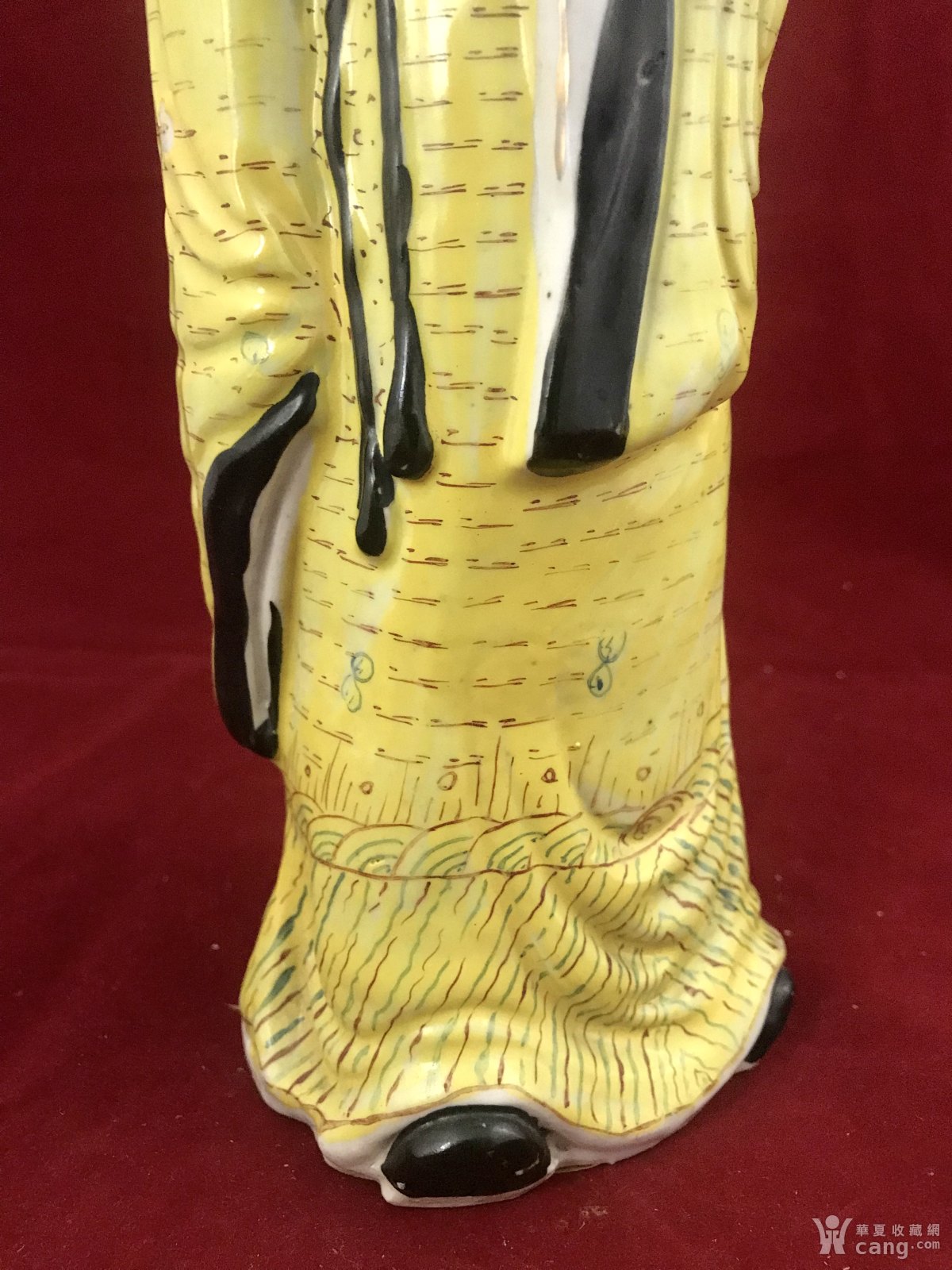 大号民国名家朱天宝粉彩人物塑像 (高36cm) _地摊交易_华夏收藏网