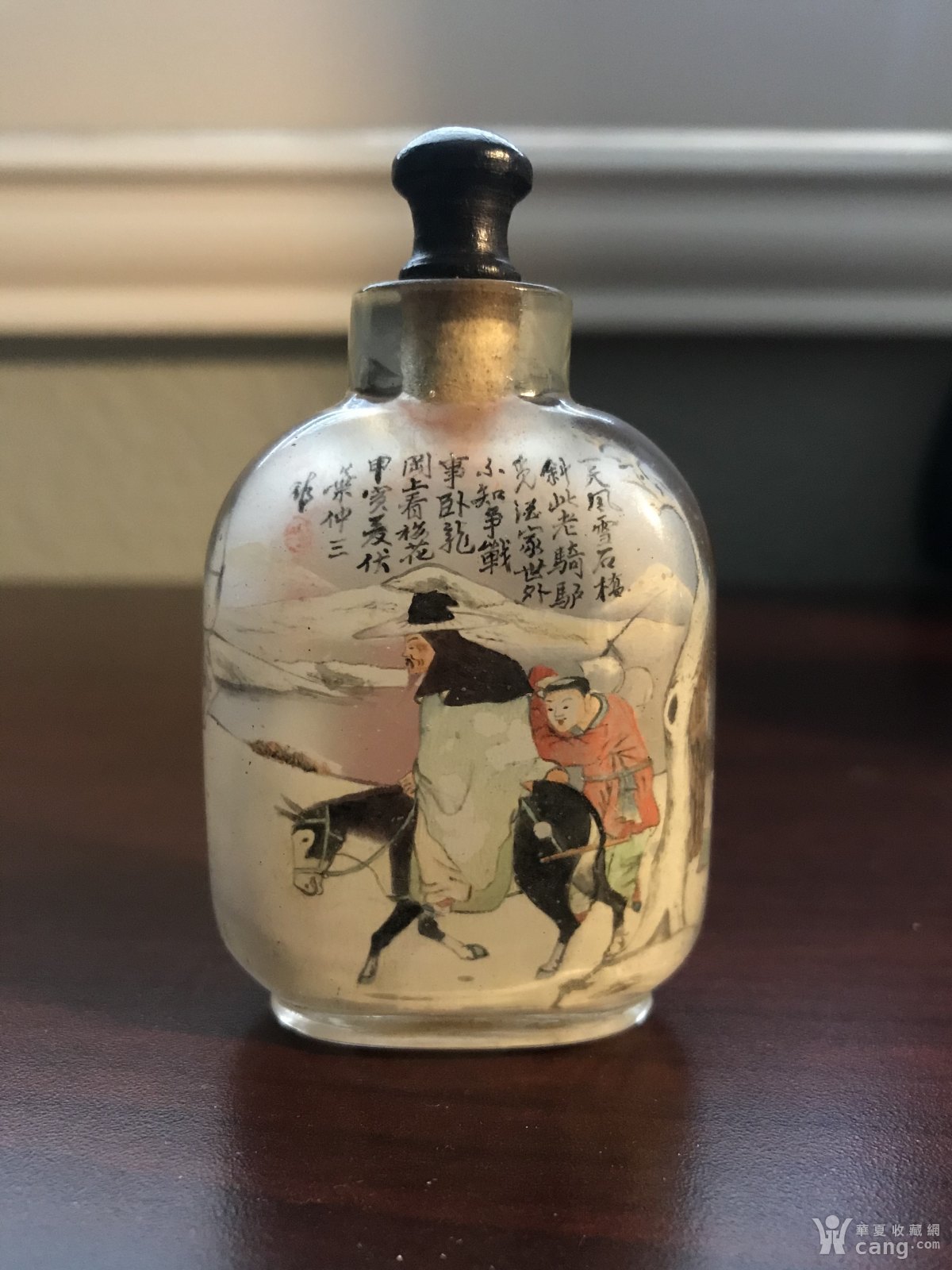 珍品:叶仲三 水晶内画鼻烟壶