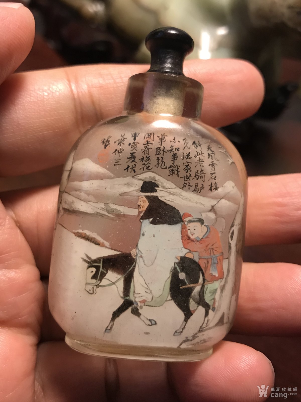 珍品:叶仲三 水晶内画鼻烟壶