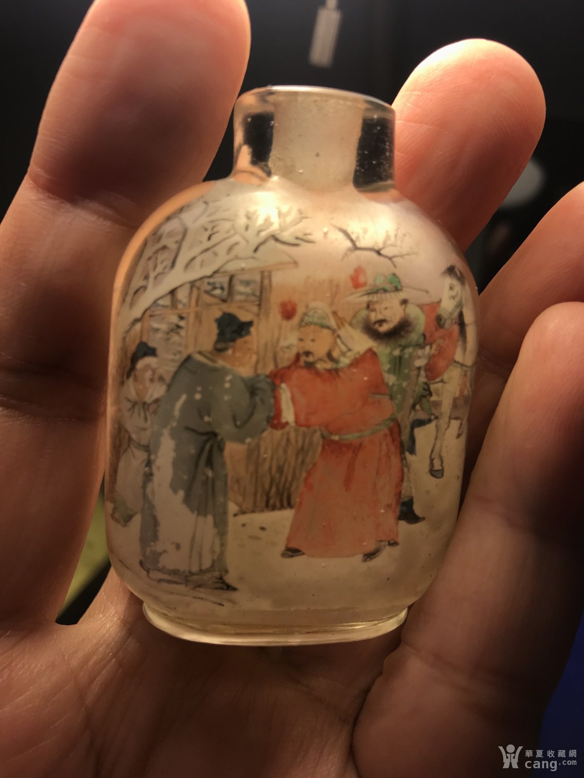 珍品:叶仲三 水晶内画鼻烟壶