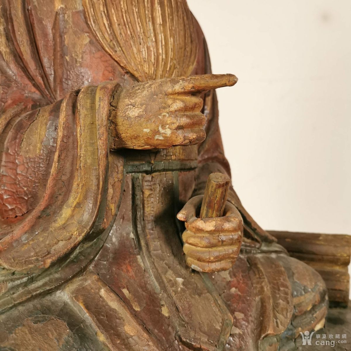 道教文化木雕老子坐像道家供奉神古玩古董民俗旧物展馆陈设老物件