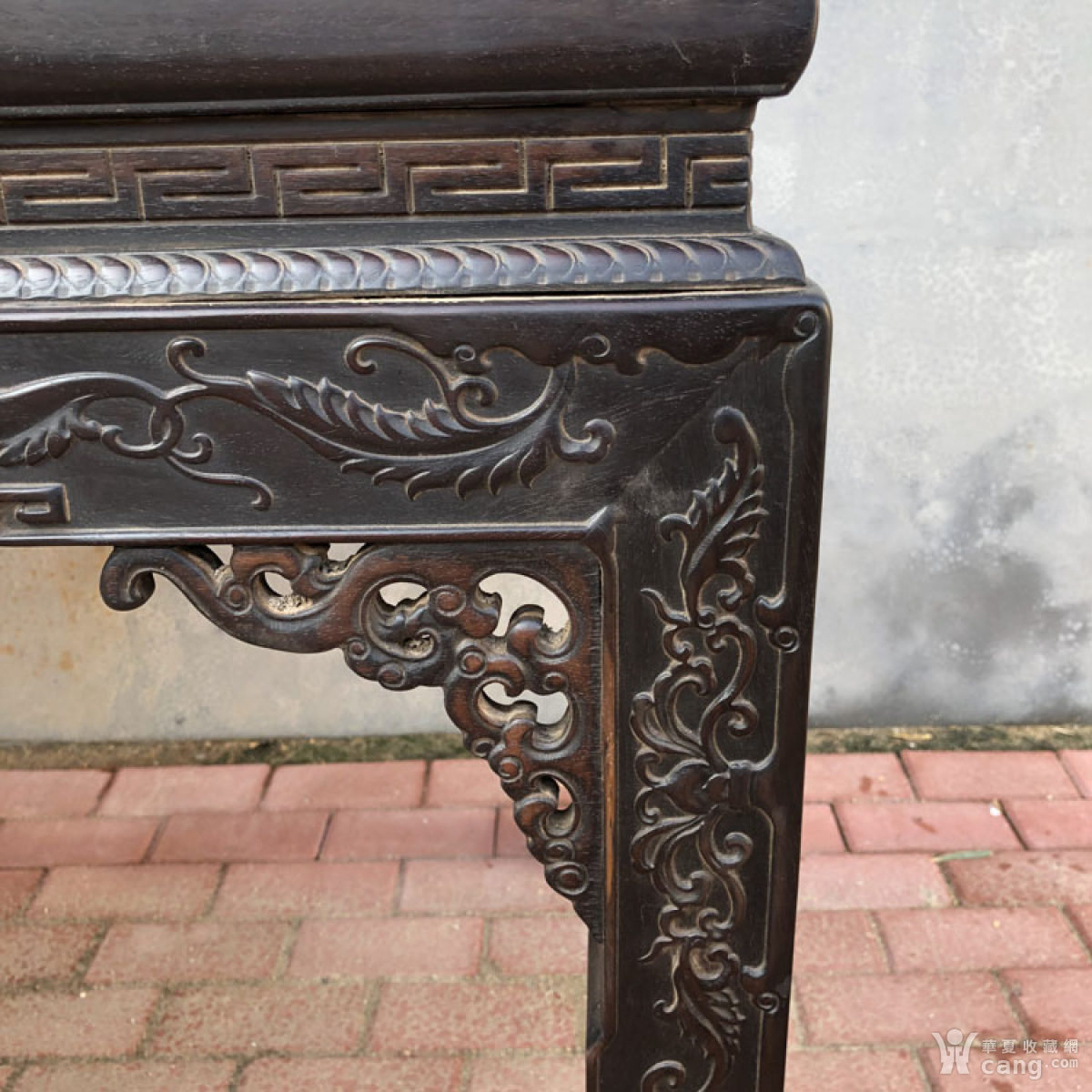 清代传世家具紫檀镶嵌黄花梨万字纹画案书房会所大画案