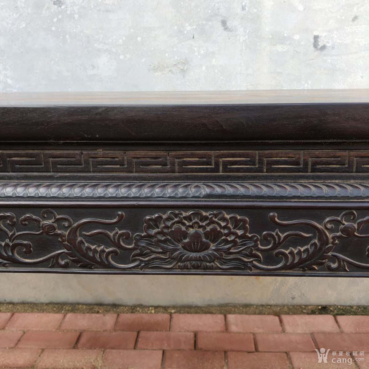 清代传世家具紫檀镶嵌黄花梨万字纹画案书房会所大画案