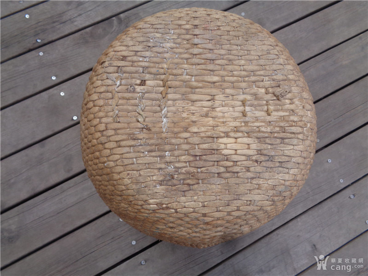 民国时期守耕堂李记款藤编大米斗