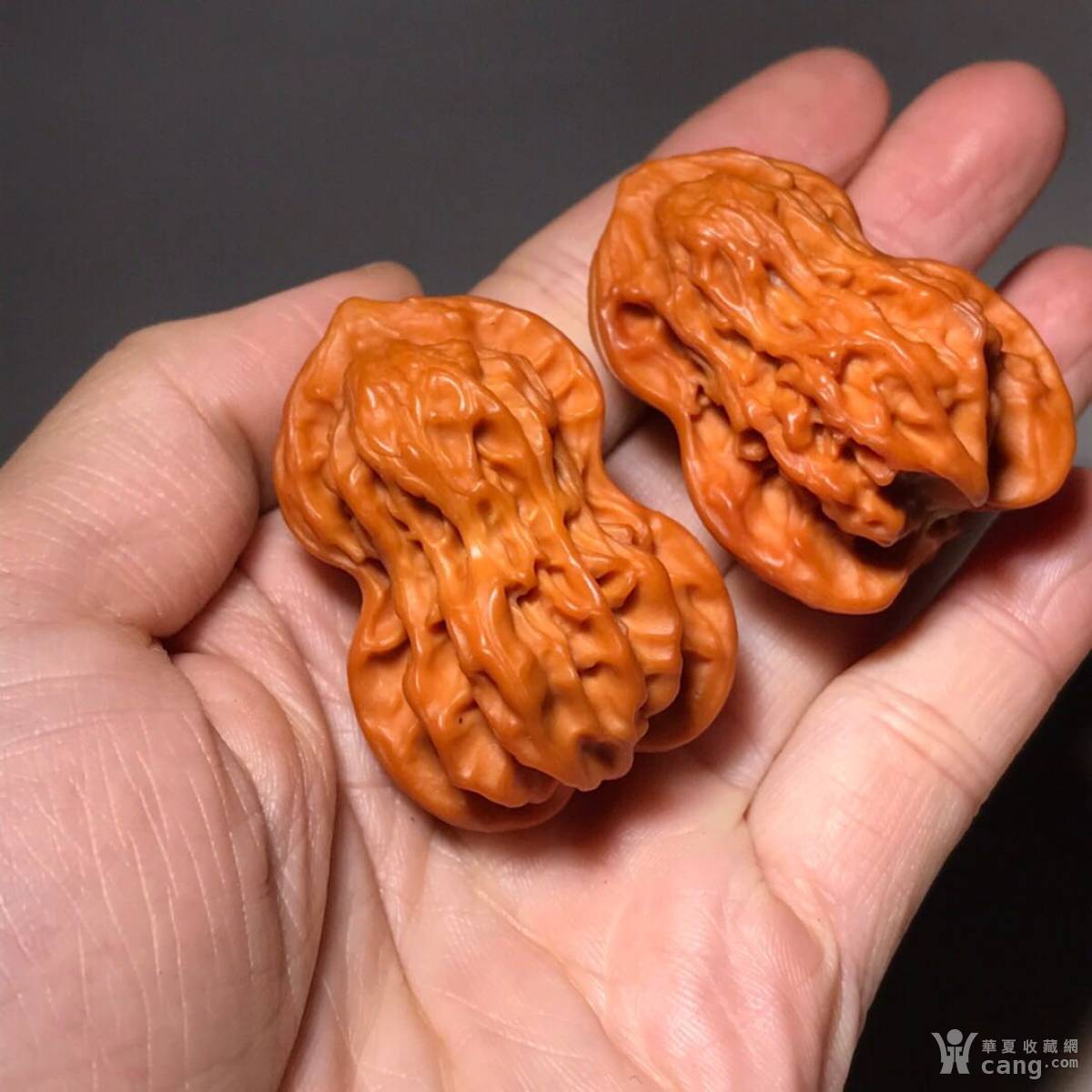 精品【异型花生核桃】!高度约40mm,酷似葫芦