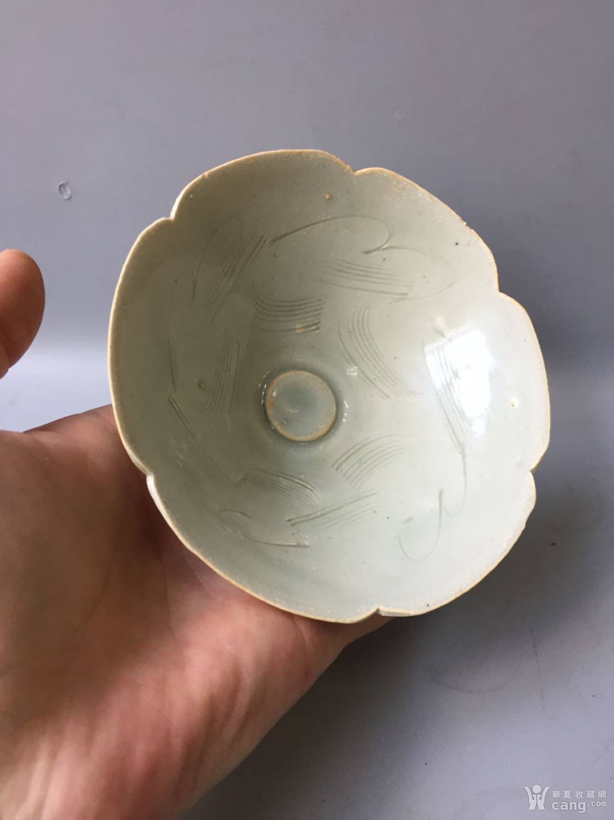 买对会场 宋湖田窑鸡心斗笠盏