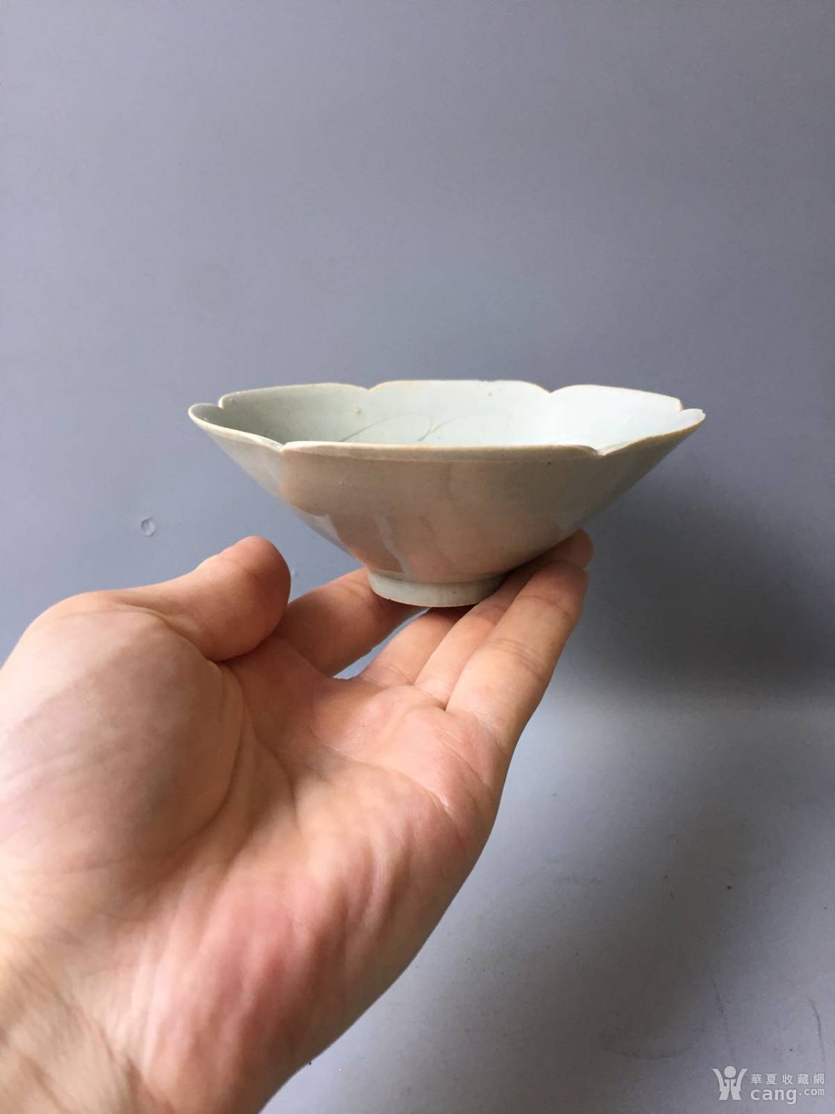 买对会场 宋湖田窑鸡心斗笠盏