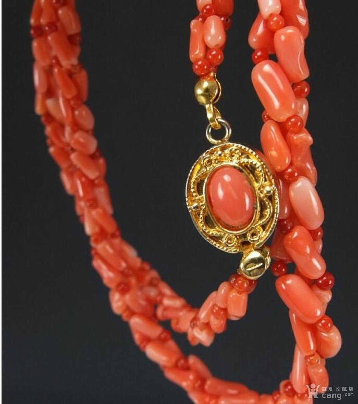 16.4克__天然孩儿面_*珊瑚*__项链