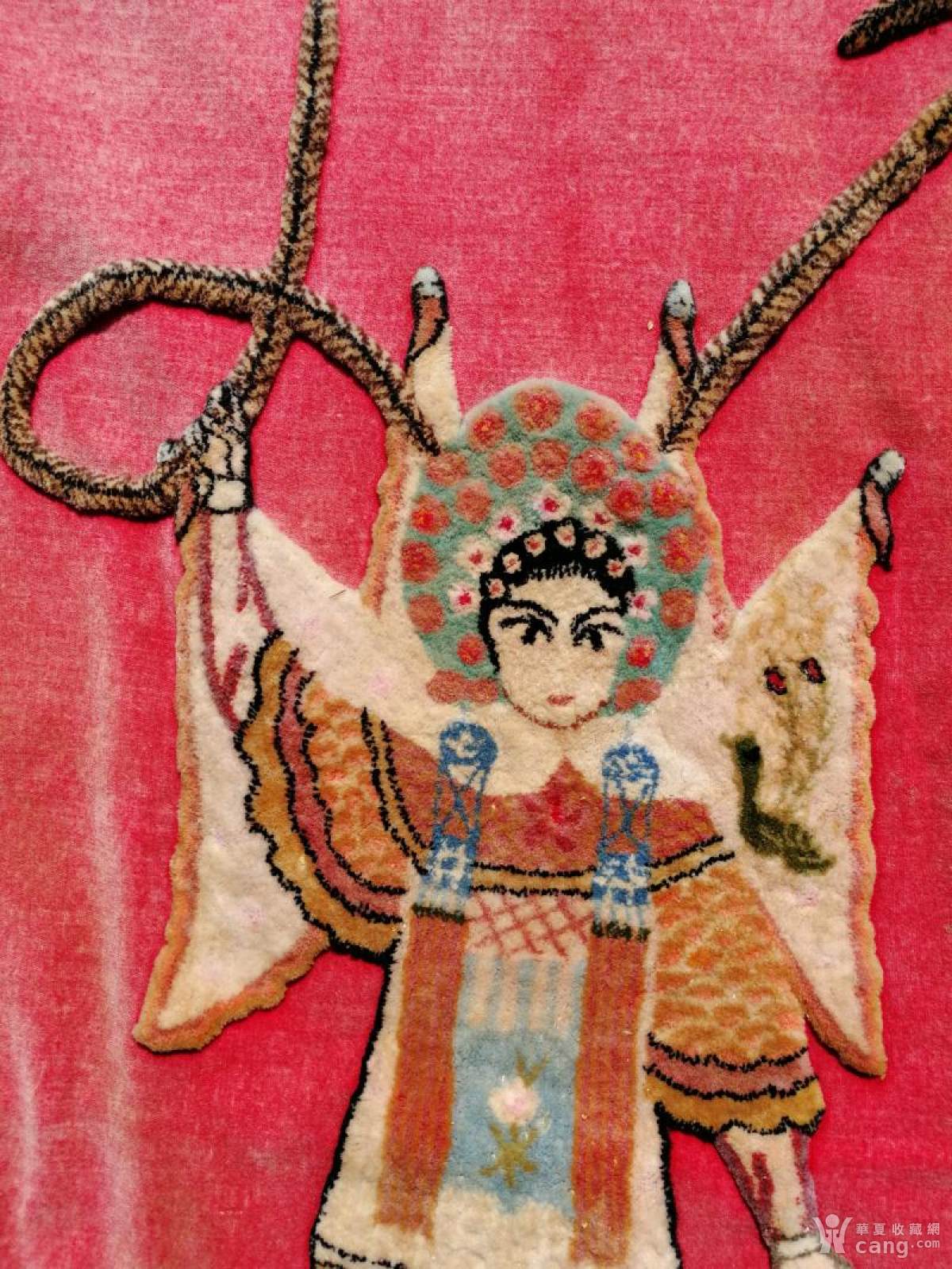 清代刺绣桌围绣刀马人物完美漂亮古玩杂项民俗收藏