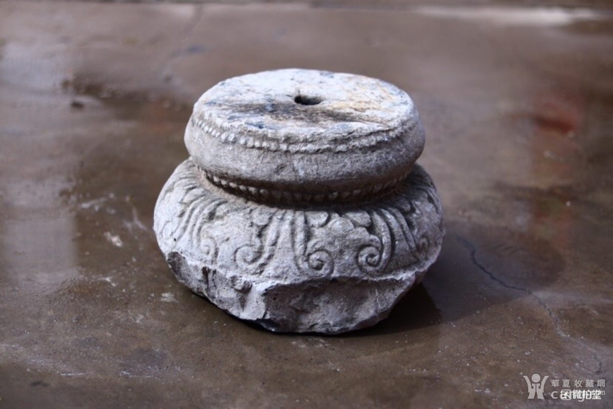 元代寺庙莲花柱础