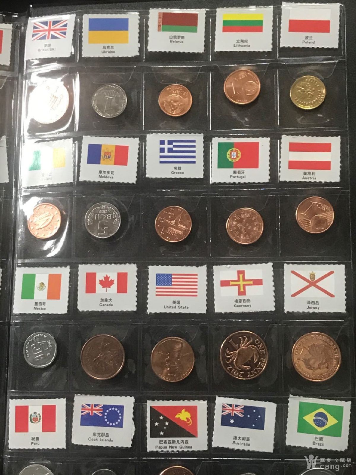 185个国家硬币图片图片