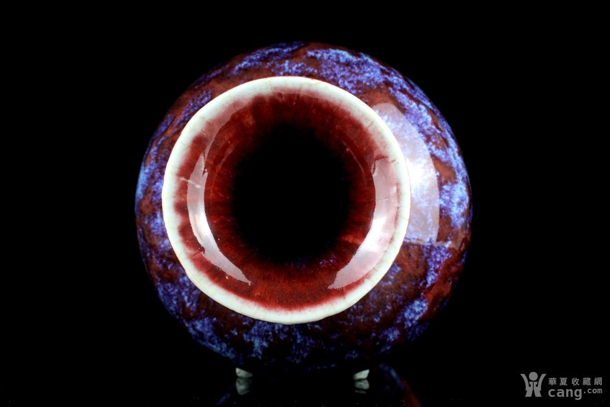 清中期釉变观音瓶