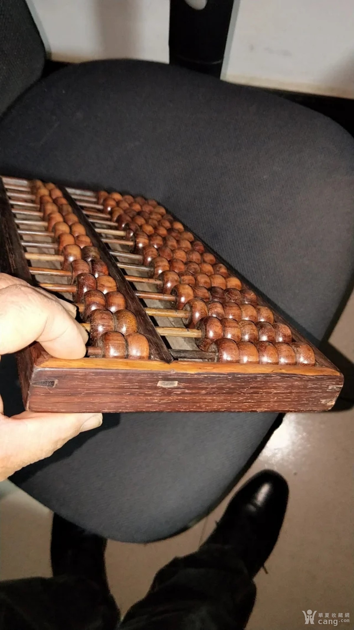 木器 黄花梨 394号13档带底板大开海南黄花梨老算盘35/18/3cm 安全