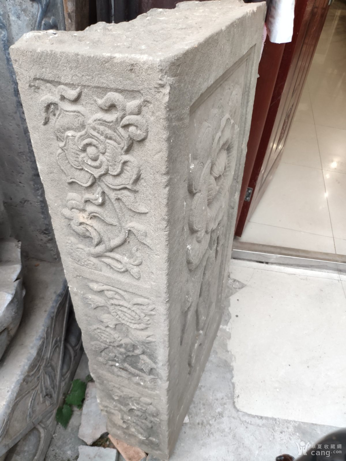 明富贵平安 门当石一对