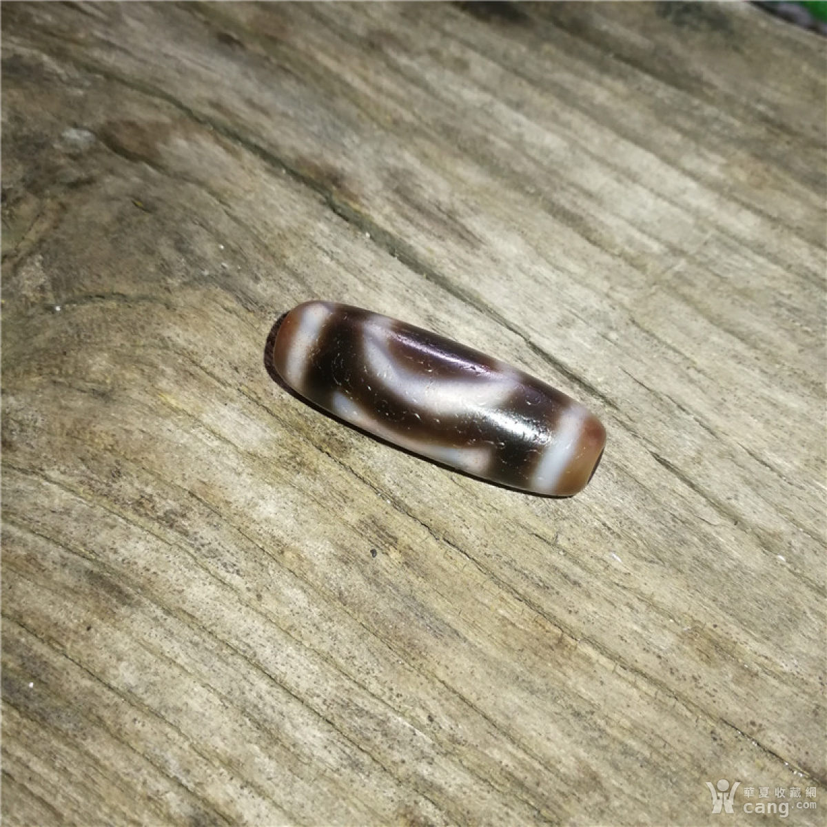 s367 藏传玛瑙镶蚀天地纹天珠