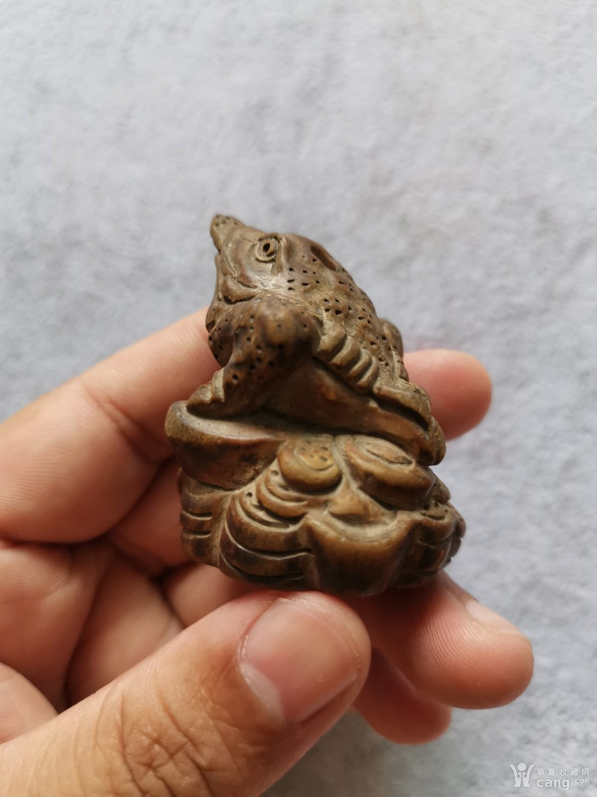 黄杨木雕刻蟾蜍蛤蟆木雕