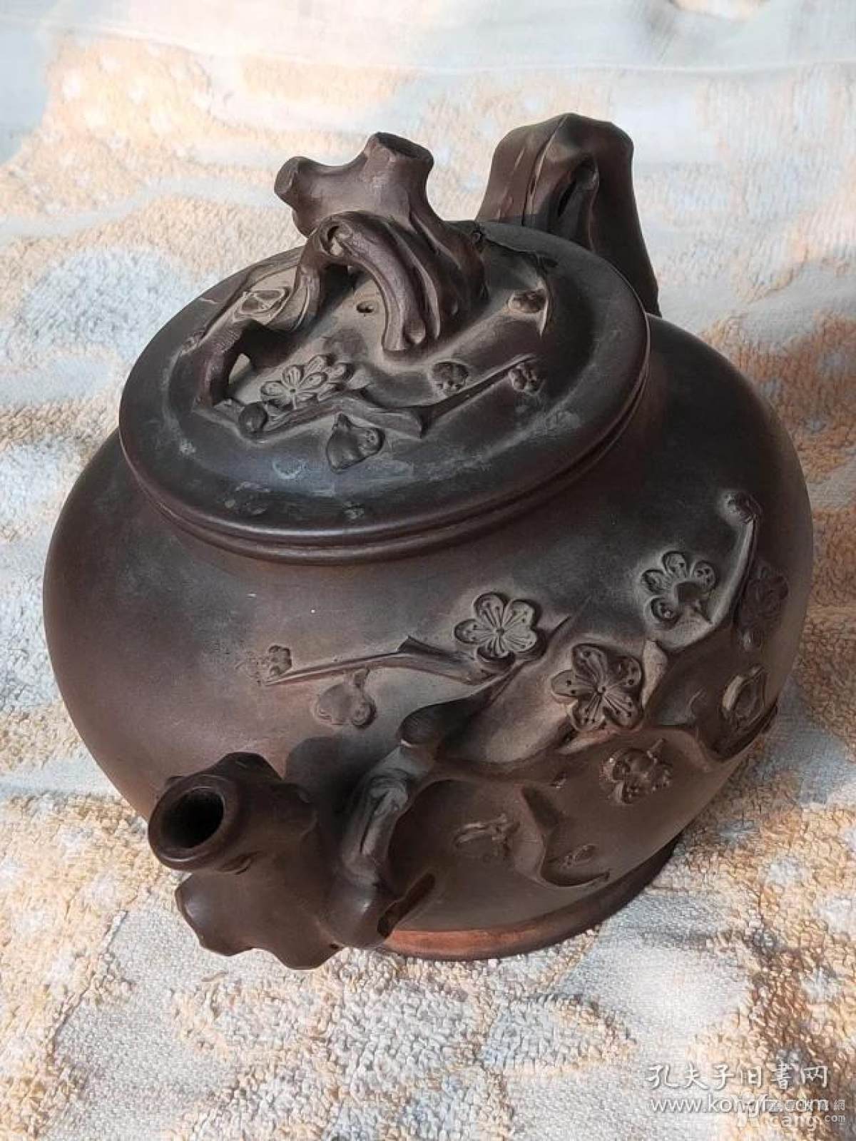 8号,著名制壶名家,顾新陆(顾景舟)梅花紫砂壶