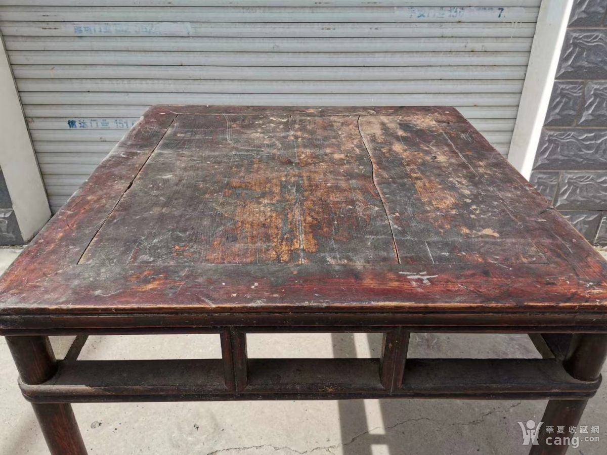 明式榉木圆包圆八仙桌