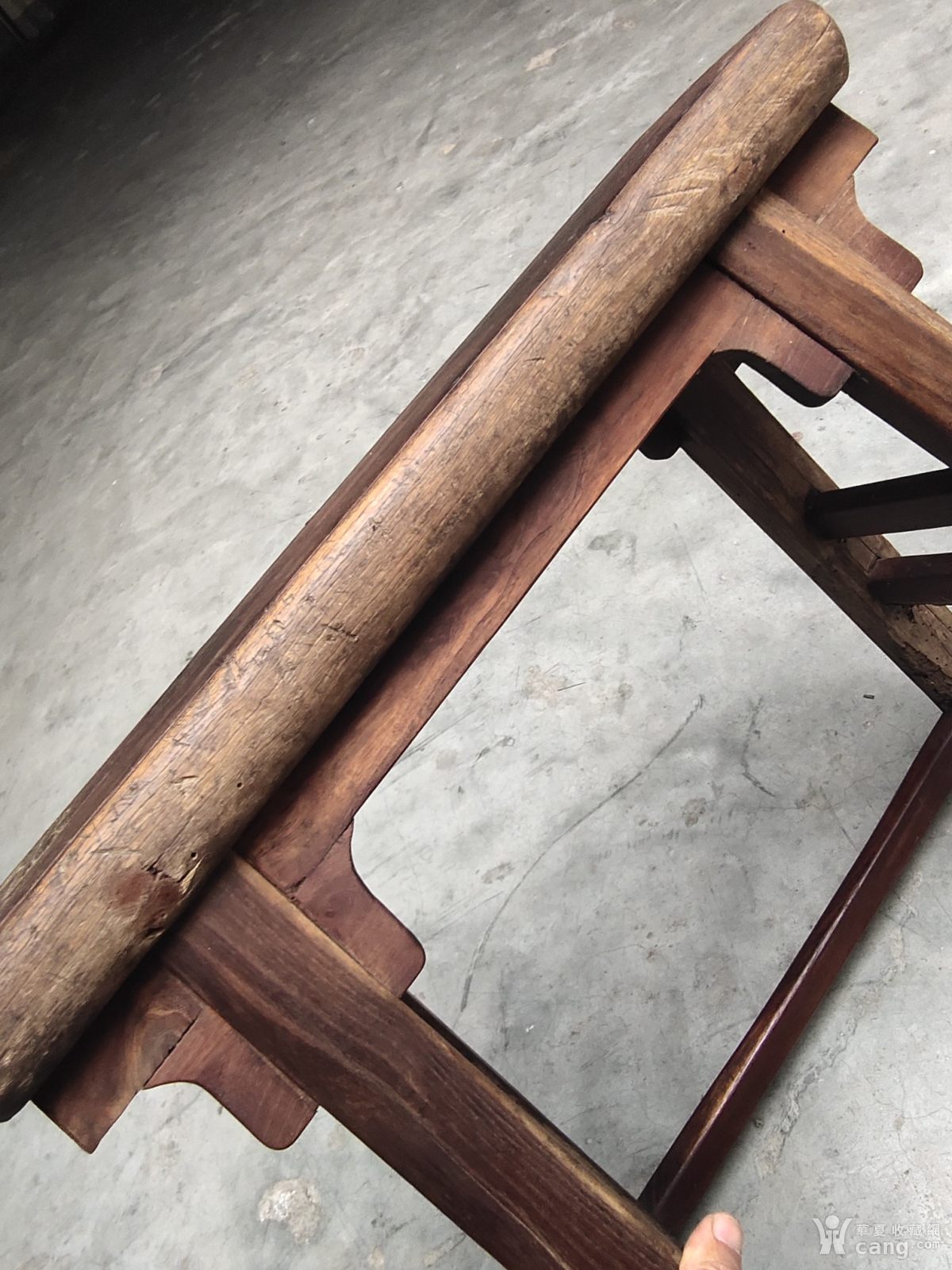 木器 其它 南通本地老柞榛明式高小凳 用料厚重,木料纹理线清晰,年代