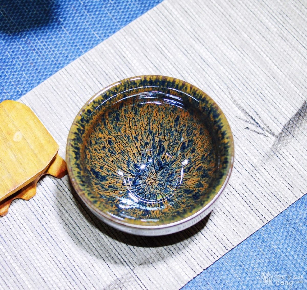 【作品】水墨丹青盏【作者】罗守华【杯型】束口盏