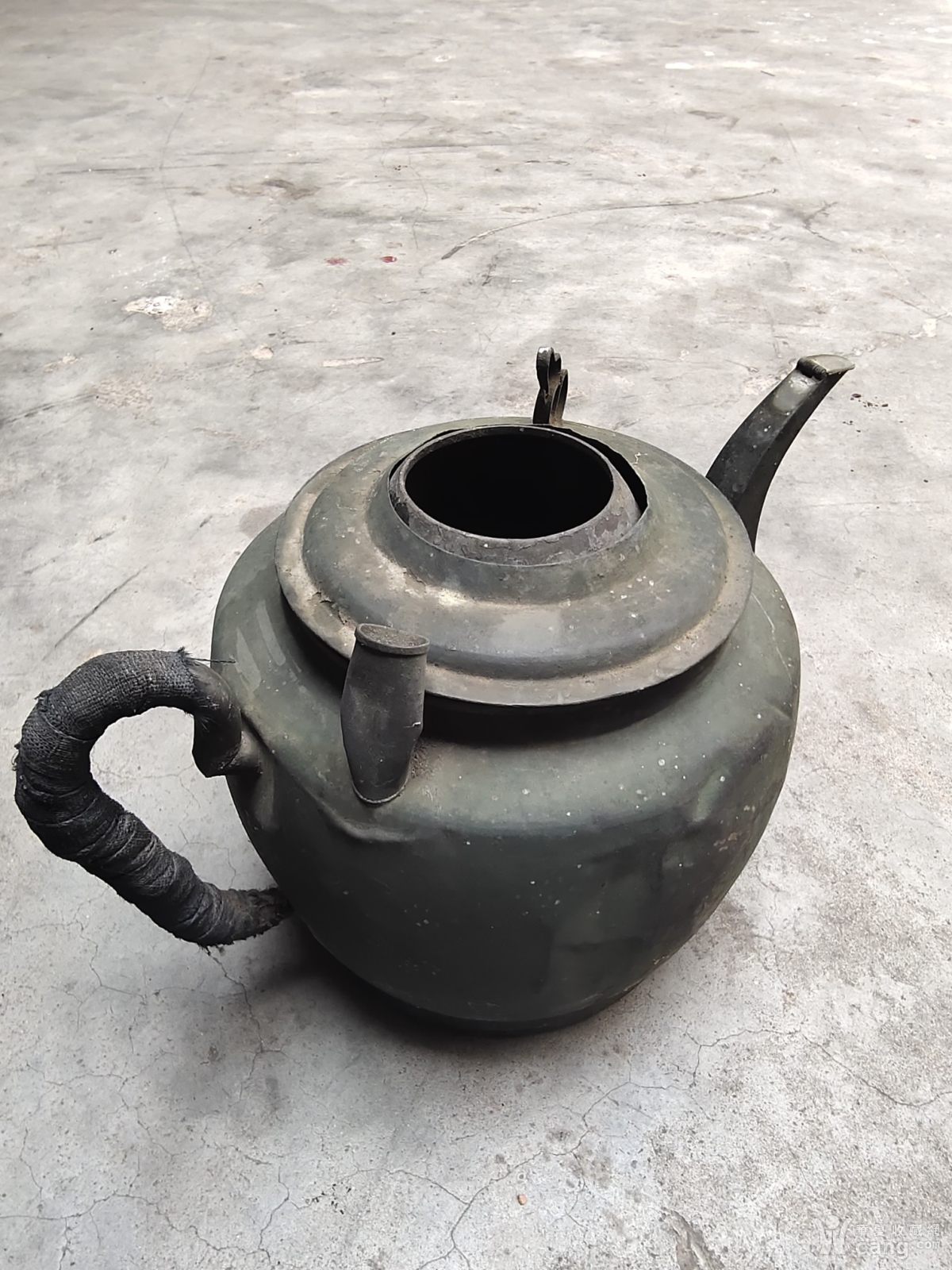 民国早期铜温酒壶木炭加热