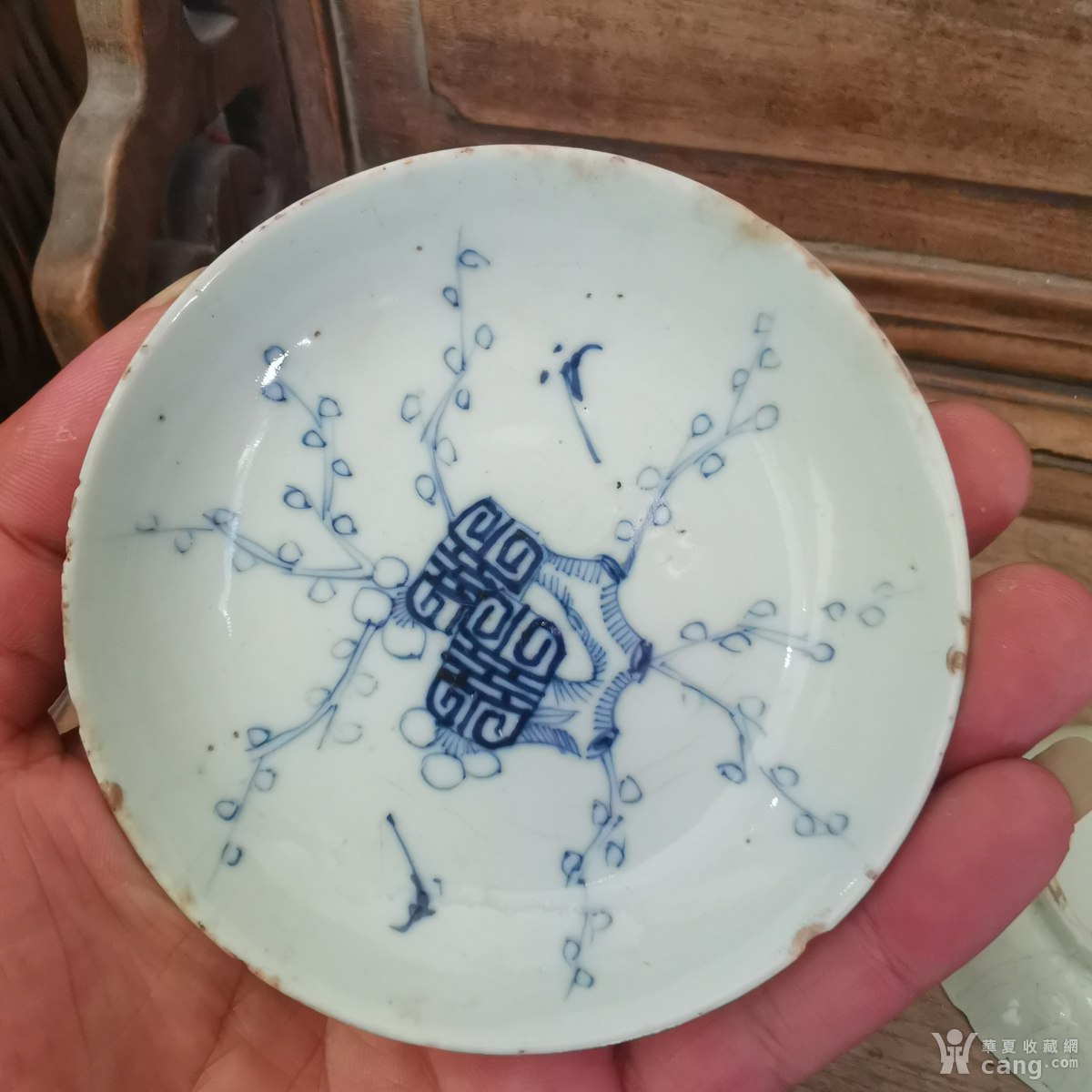 康熙青花梅花盘