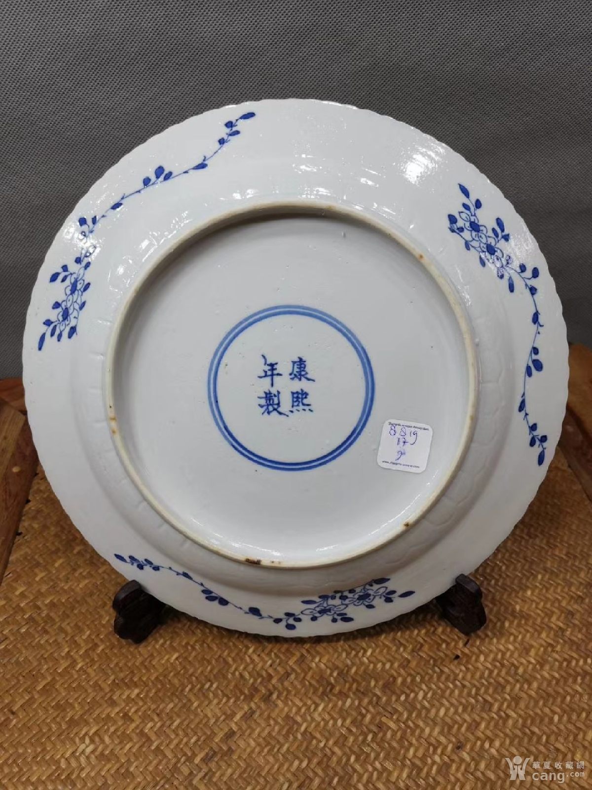 清青花鱼蠏纹大盘 - 清 - 瓷器 - 华夏收藏网