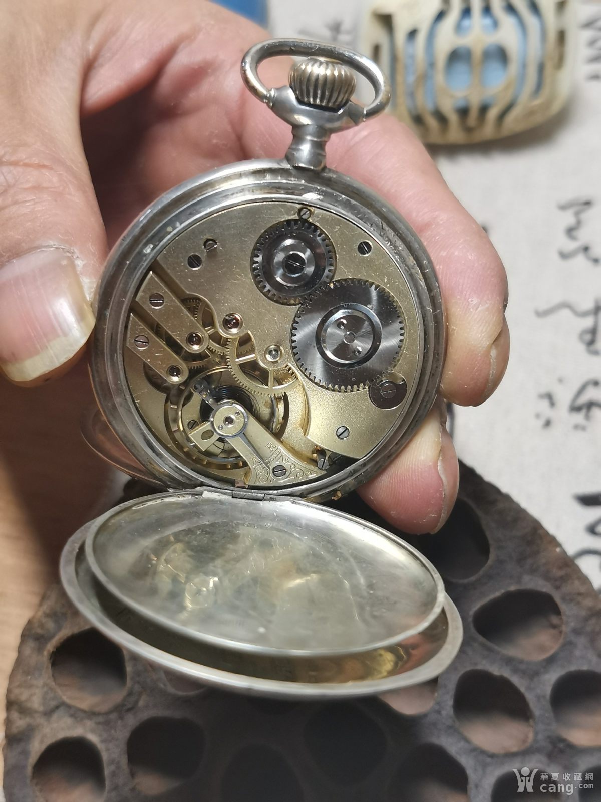 二战时期14k金怀表 品相较好,机芯完好无损