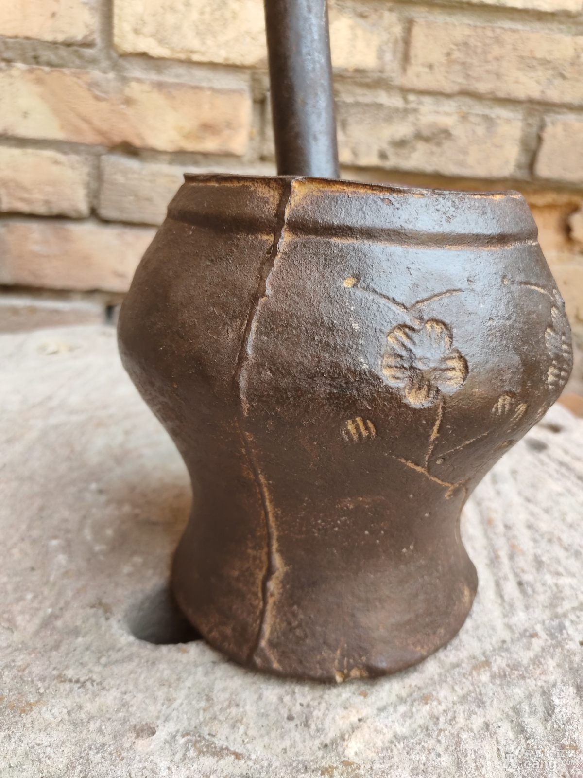 精品老铁器捣药罐