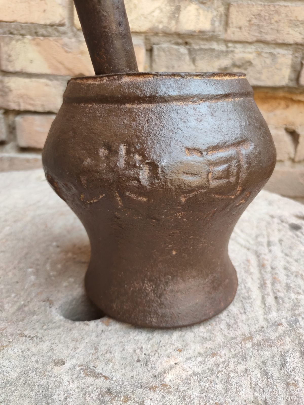 精品老铁器捣药罐