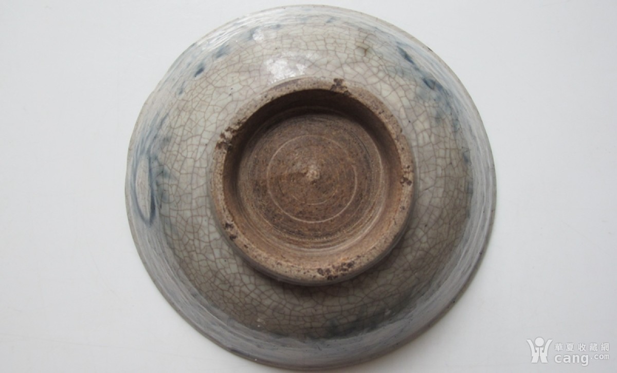 明 哥釉青花碗 美品