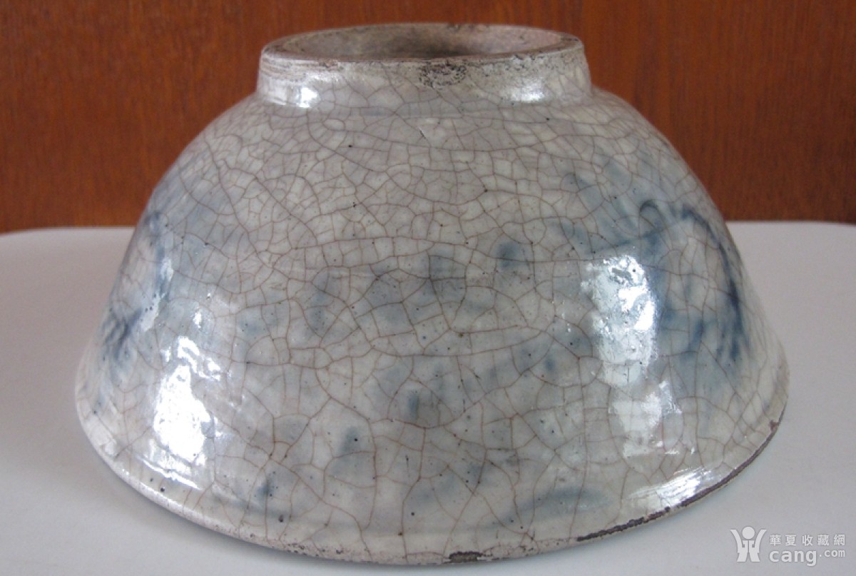 明 哥釉青花碗 美品