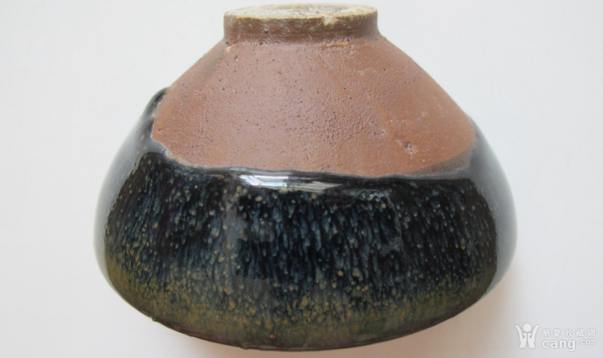 宋 当阳峪窑黑釉油滴盏 残件标本