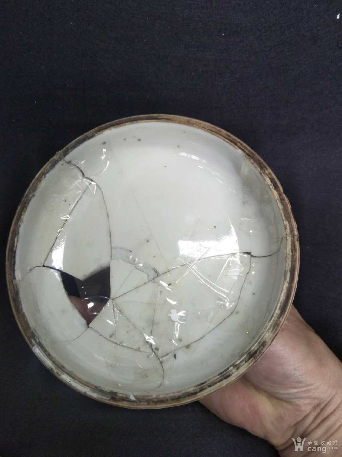 瓷器 清 清晚名家"徐子祥"浅绛二乔人物竹节罐底.