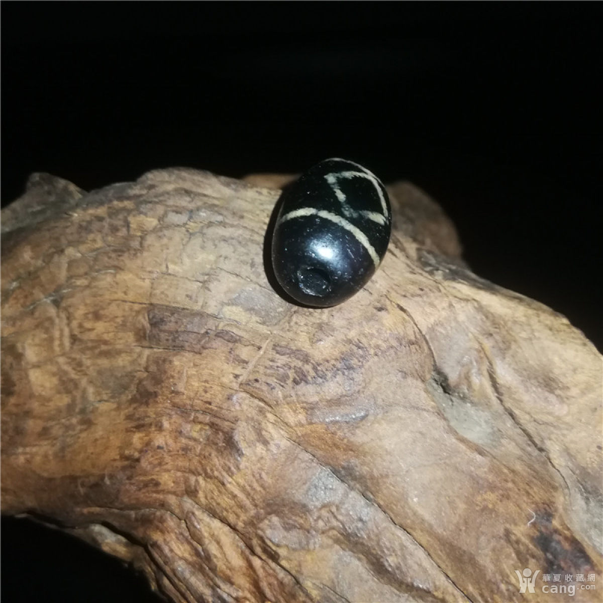 f40 西亚玛瑙镶蚀三眼天珠