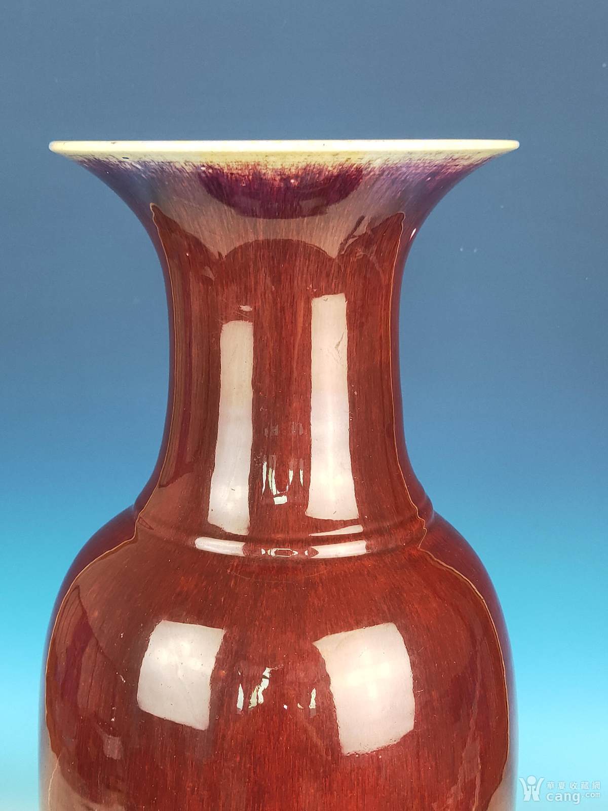 300件清中期祭红釉特大瓶 - 清 - 瓷器 - 华夏收藏网