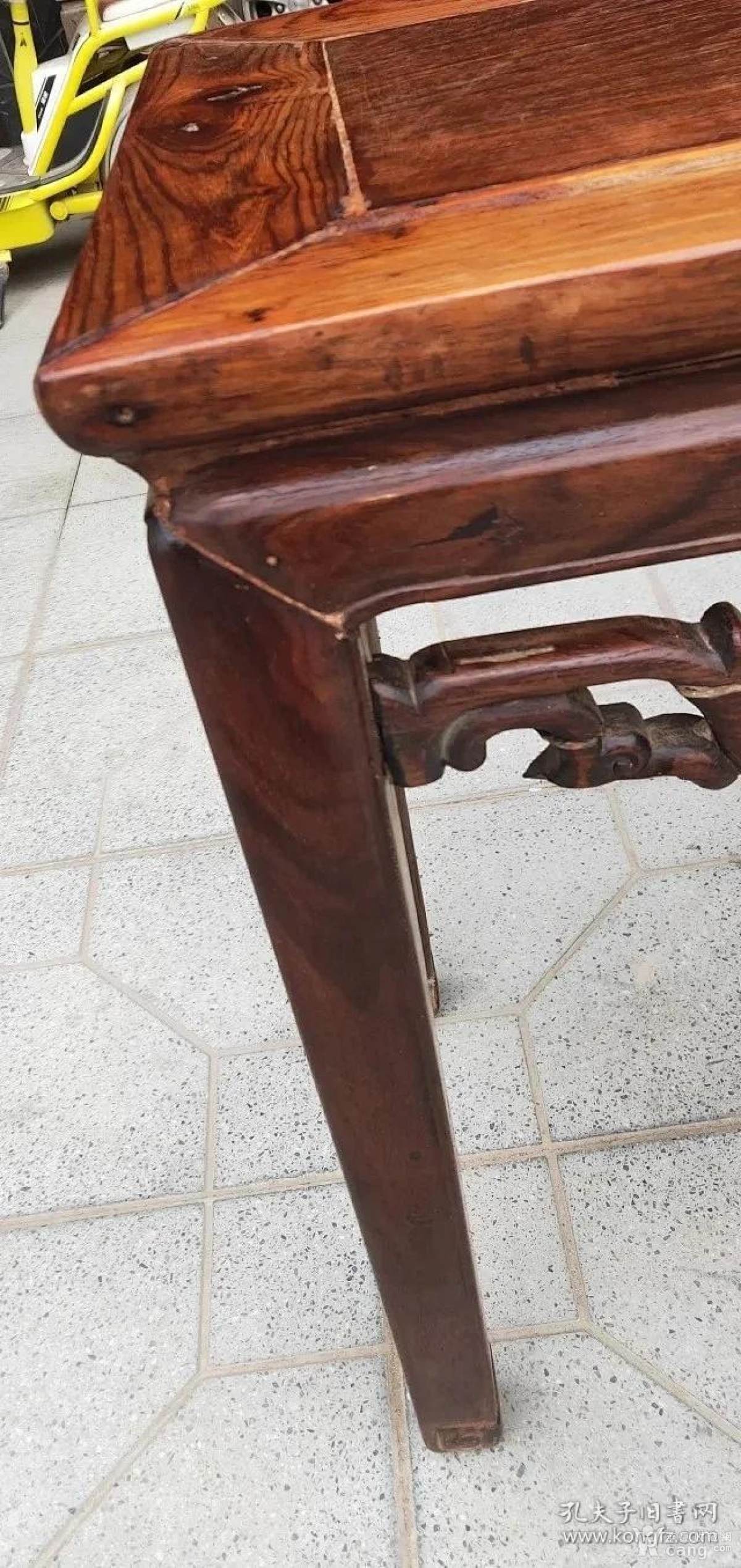 346清代老黄花梨【琴桌】尺寸92.5-73-42公分,精美