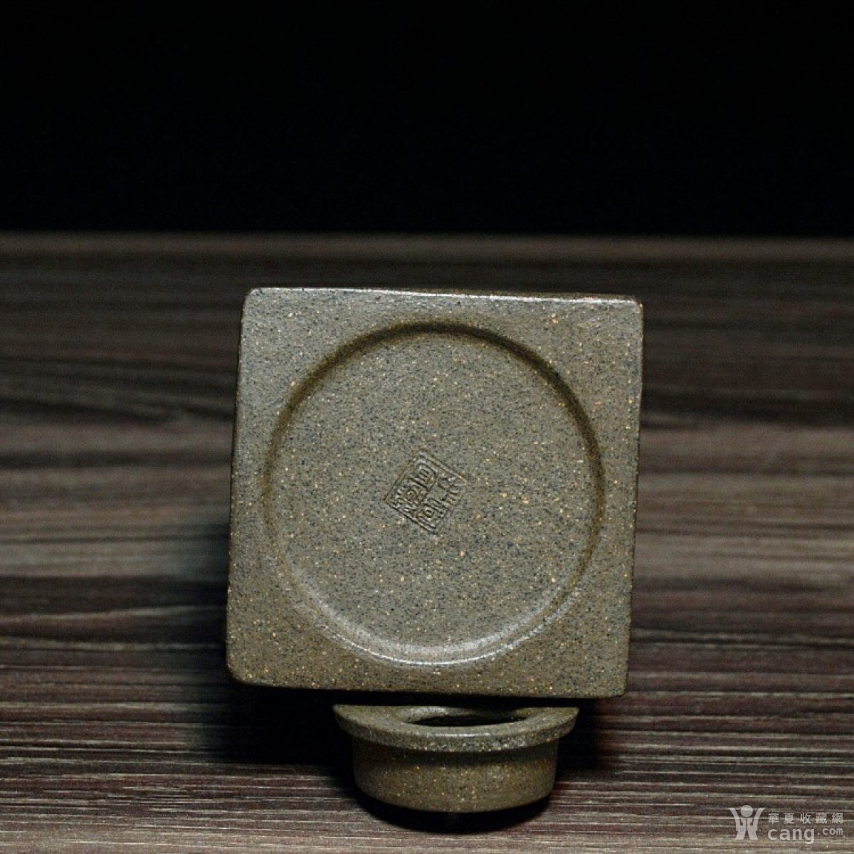 宜兴紫砂壶早期窑变阳羡四方壶