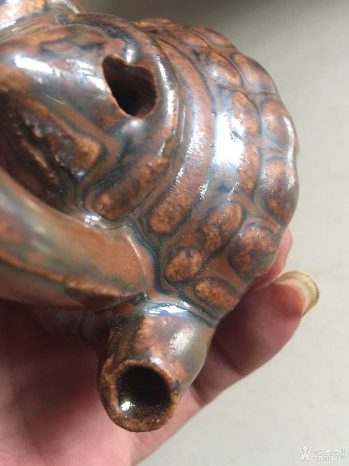 清代磁州窑茶壶型文房水滴