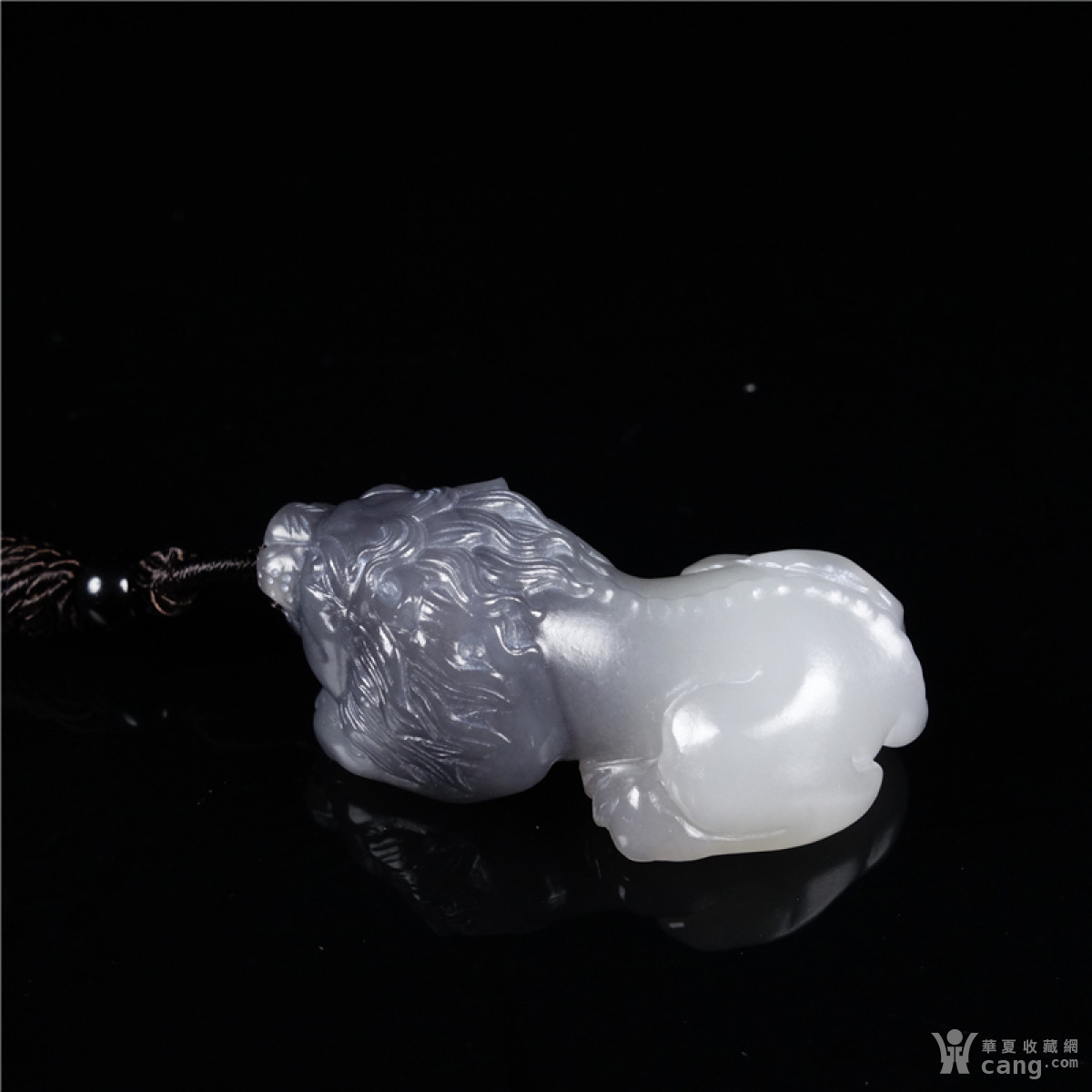 【寓意:王者风范】和田玉俏色狮子挂件28.97g