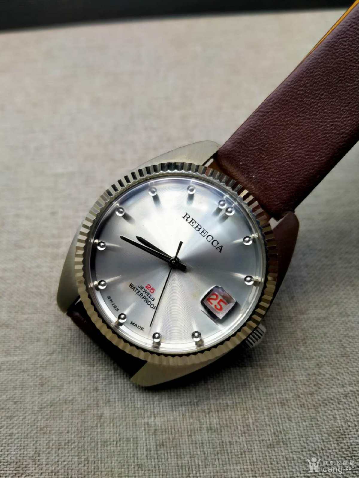 60年代库存表瑞士丽贝卡郎**手卷男士腕表